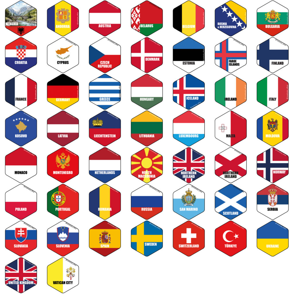 Alle Sticker der Europa Travel Trophy
